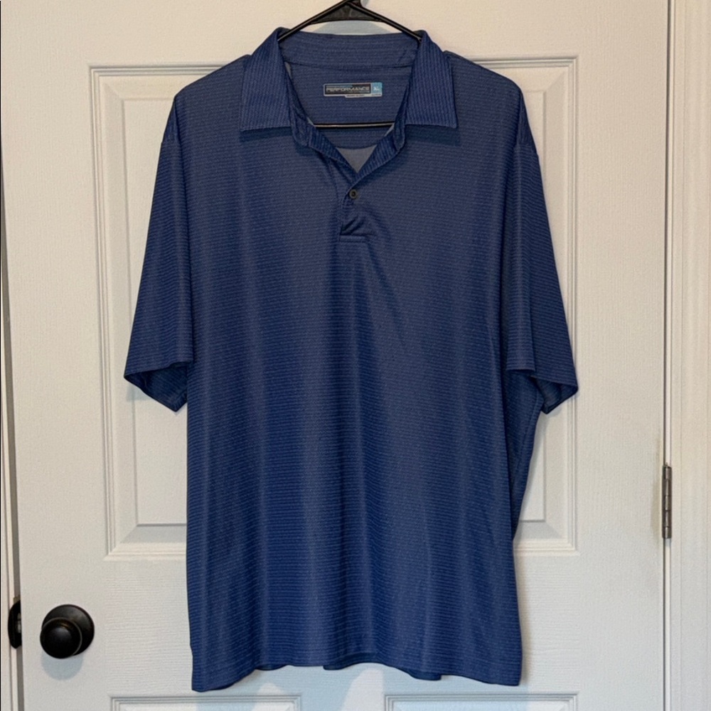 Roundtree and York Blue Polo Shirt
